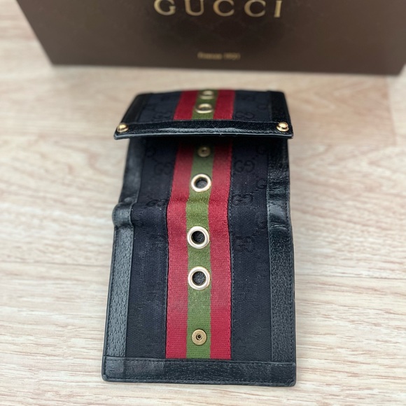 Gucci Vintage monogram withGG logo design Bi-fold wallet in excellent condition - Picture 6 of 10